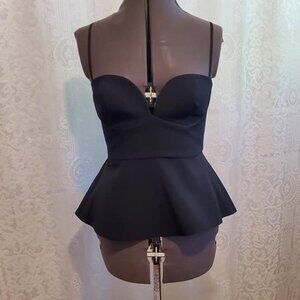 Kendall + Kylie Peplum Top Medium NWT